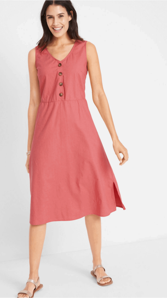 lange jurk geschikt voor veel figuurtypes