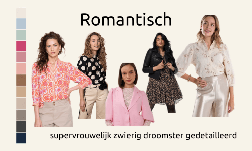 De romantische stijlpersoonlijkheid kleedt zich graag vrouwelijk en houdt van details.