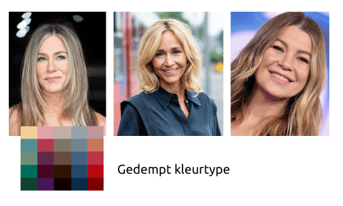 Gedempt kleurtype voorbeelden