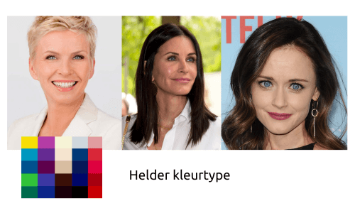 Helder kleurtype voorbeelden
