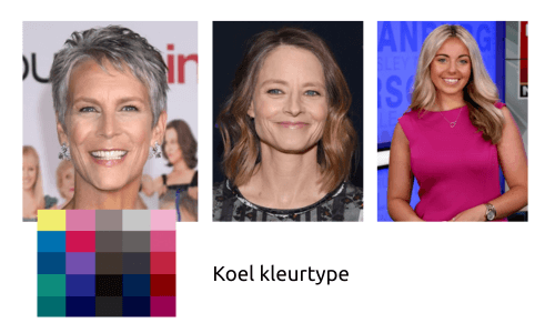 Koel kleurtype voorbeelden